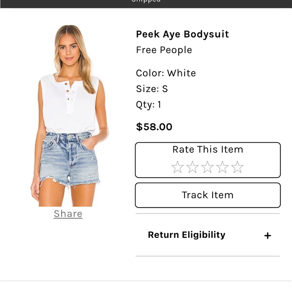 Free People onesie